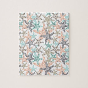 Starfish Seamless Pattern Jigsaw Puzzle
