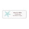 Starfish Seashell Return Address Label