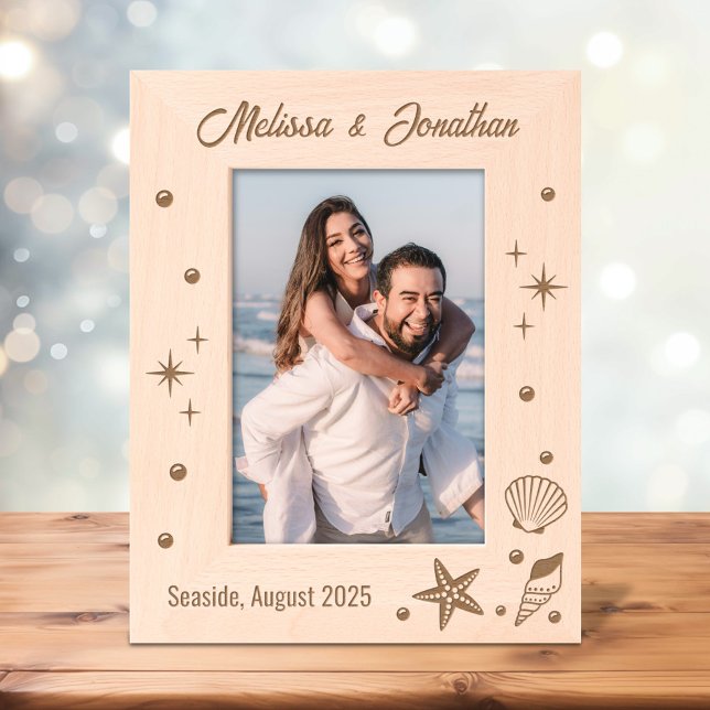 Starfish Seashells and Pearls 5x7 Etched Frames (Creator Uploaded)