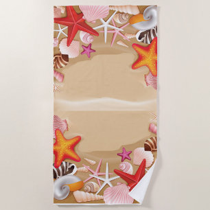 Starfish Seashells Towel