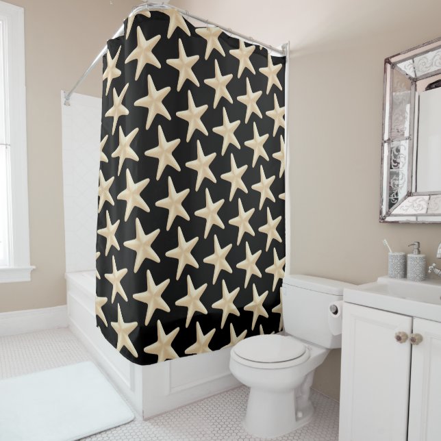 Starfish Shower Curtain (In Situ)