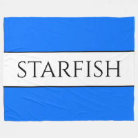 STARFISH Sporty Bright Nautical Blue White Stripes