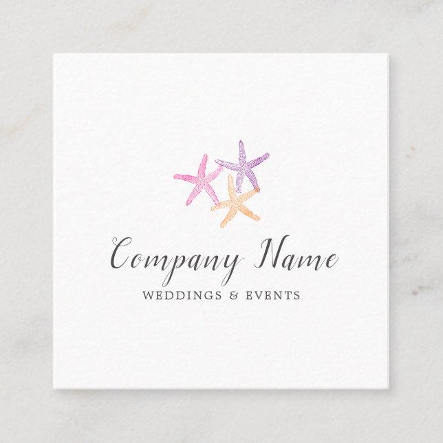 Starfish Square Business Card (Front)