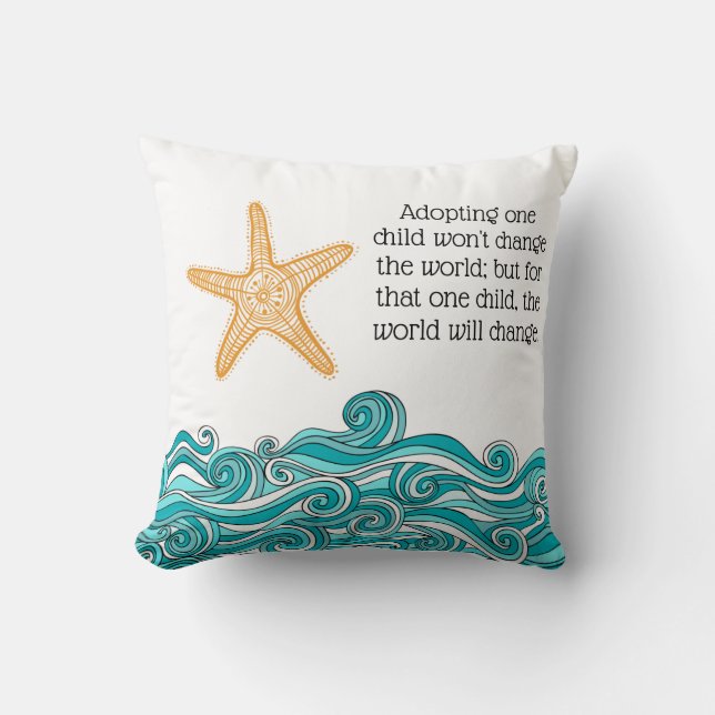 Starfish Story Adoption - Foster Care Cushion (Front)