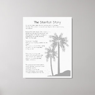 Starfish Story, Starfish Thrower, Starfish Poem Canvas Print
