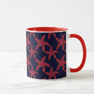Starfish Style Pattern Mug