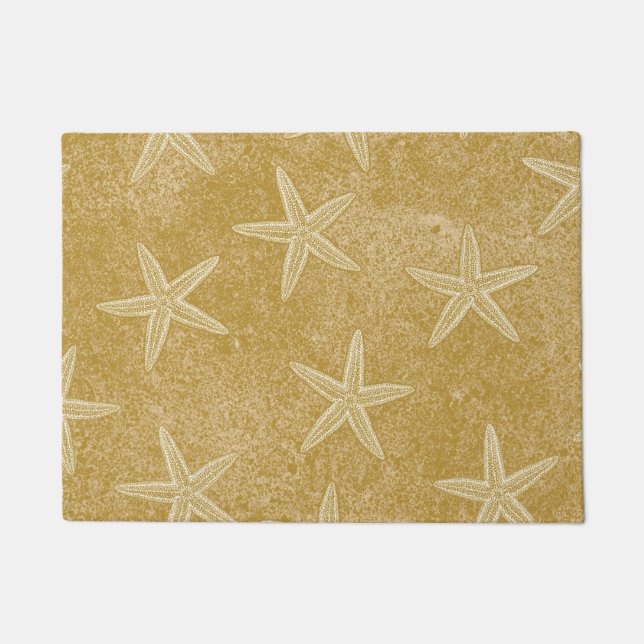 Starfish Tan Sand Doormat (Front)