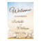 Starfish Tropical Beach Wedding Welcome Sign