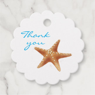 Starfish Under the Sea Ocean Corals Birthday Favour Tags