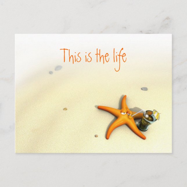Starfish Vacation Postcard (Front)