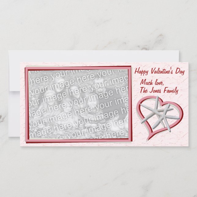 Starfish Valentine's Day Photo Card (Front)