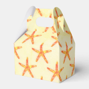 Starfish Watercolor Art Pattern Favour Box