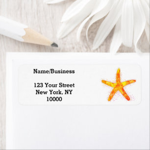 Starfish Watercolor Painting Custom