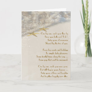 Starfish Wedding Anniversary Card