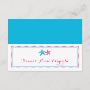 Starfish Wedding Escort Cards