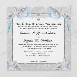 Starfish Wedding Invitation