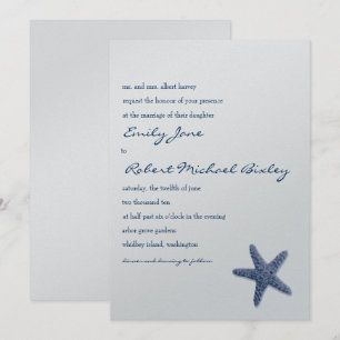 Starfish Wedding Invitation