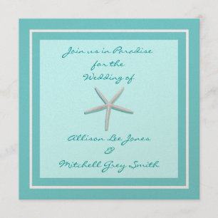 Starfish Wedding Invitation