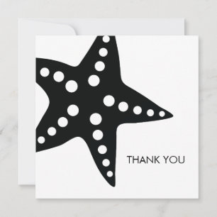 Starfish Wedding Thank You Note Cards
