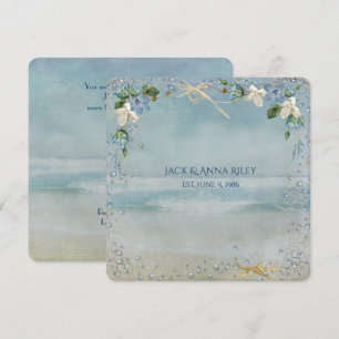 starfish wedding Vow Renewal Invitation