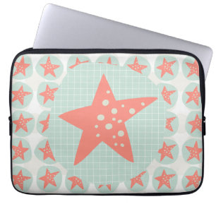 Starfish Whimsical Sea Ocean Nautical Laptop Sleeve