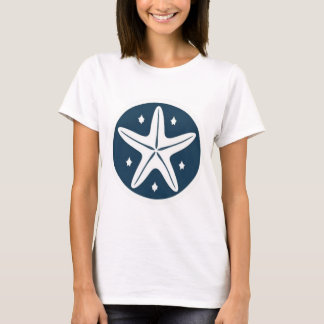 Starfish with White Stars T-Shirt