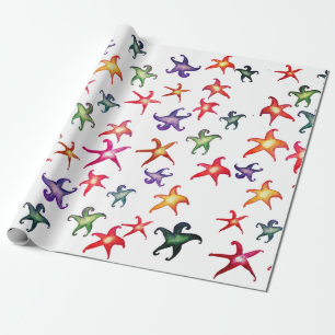 Starfish Wrapping Paper