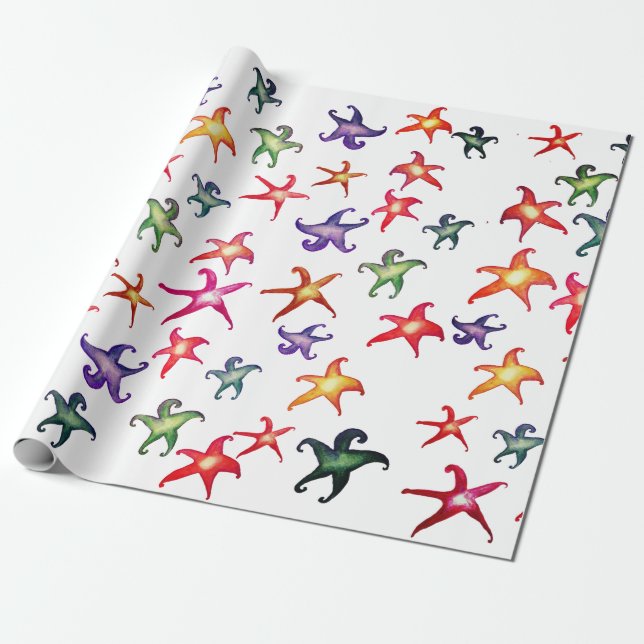 Starfish Wrapping Paper (Unrolled)