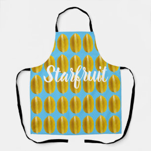 Starfruit Carambola Pattern Fruit for Vegan Apron