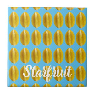 Starfruit Carambola Pattern Fruit for Vegan Tile
