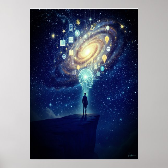 Stargazer Cosmic Poster - Elevate Your Space (Front)
