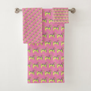 Stargazer Dala Horse by Julia Persson Morrill Bath Towel Set