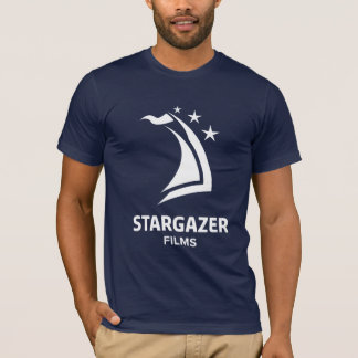 Stargazer Films Logo Short Sleeve, Navy T-Shirt