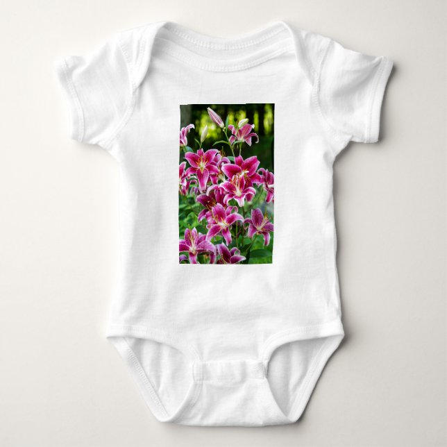 Stargazer Lilies Baby Bodysuit (Front)