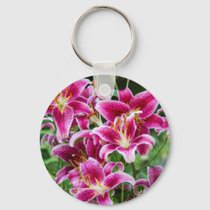 Stargazer Lilies Key Ring