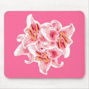 Stargazer Lilies Mouse Mat