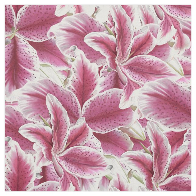 Stargazer Lilly Fabric (Swatch)