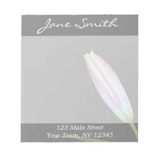 Stargazer Lily Bud Notepad