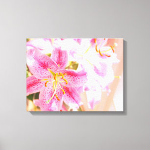 stargazer lily canvas print