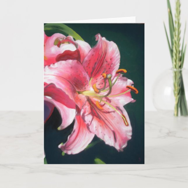 Stargazer Lily Card (Front)