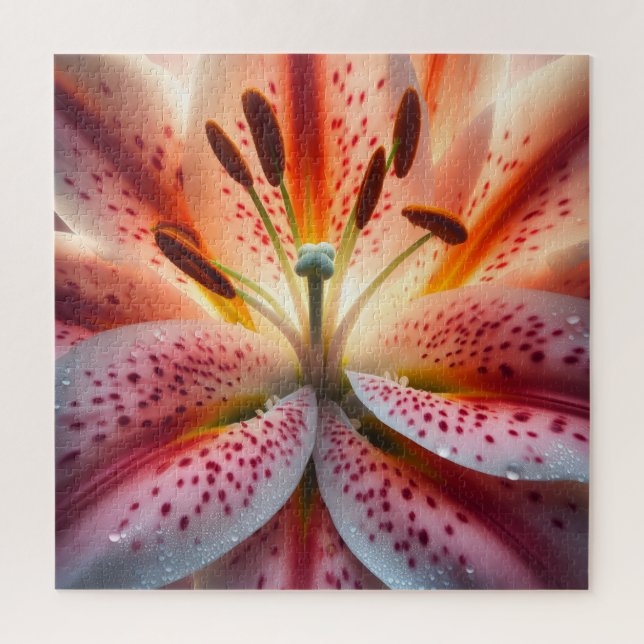 Stargazer Lily Close-Up Jigsaw Puzzle (Vertical)