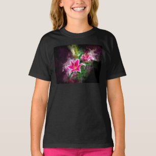 Stargazer Lily flower watercolor - bb 02 T-Shirt