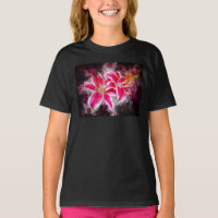 Stargazer Lily flower watercolor - bb 03