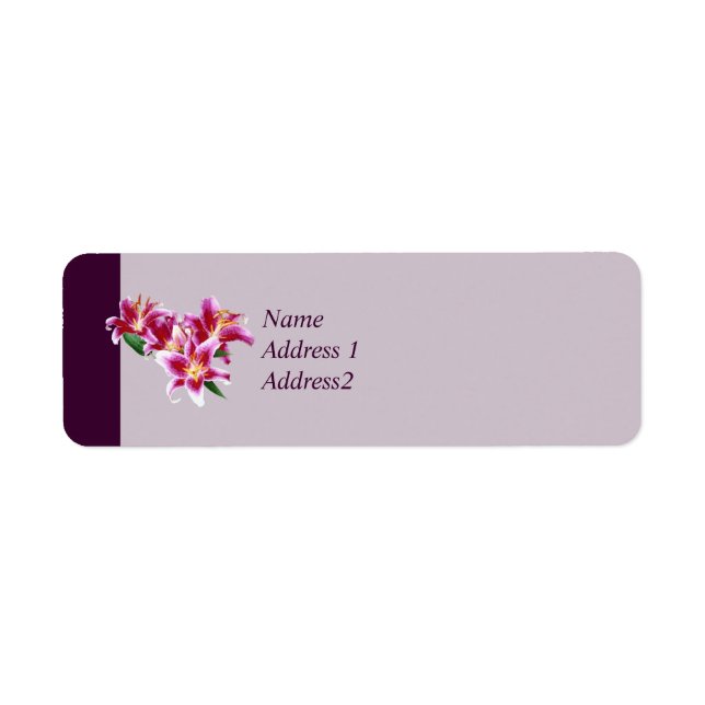 Stargazer Lily Heart Save the Date (Front)