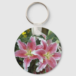 Stargazer Lily Key Ring