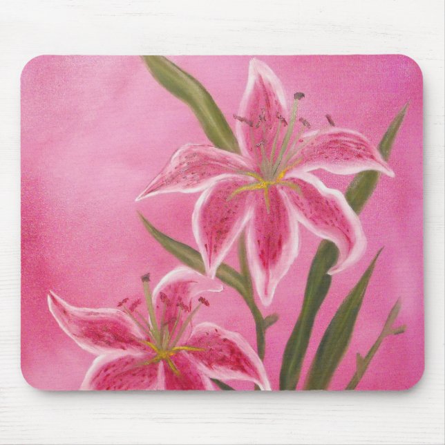 Stargazer Lily Mouse Mat (Front)