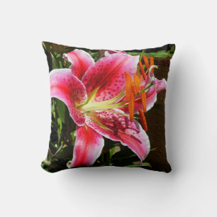 Stargazer Lily Photograph Cushion