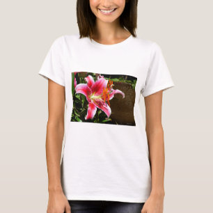 Stargazer Lily Photograph T-Shirt