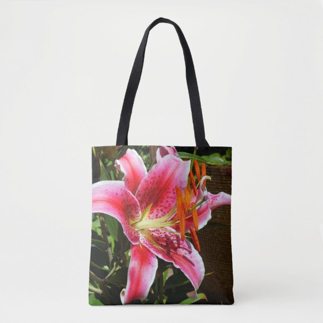 Stargazer Lily Photograph Tote Bag (Front)