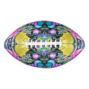 Stargazer Lily, Rose and Pink Hibiscus Collage American Football